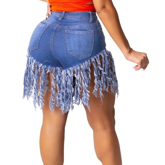 Stylish Jean Shorts - Picture 3 of 10